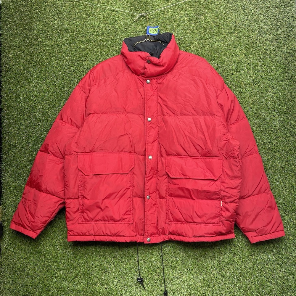Woolrich Down Puffer Jacket Mens XL Duck Down Insulated Winter Coat Warm Outdoor